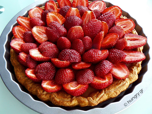 Strawberry Tart with White Chocolate